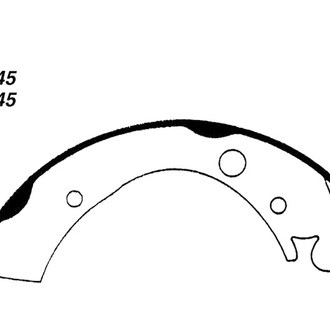 Centric® - Premium Rear Drum Brake Shoes