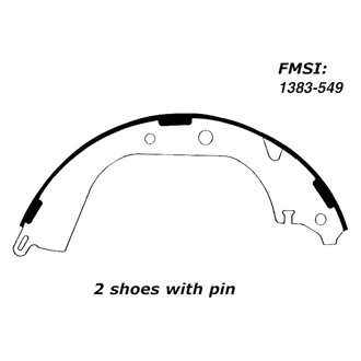 Centric® - Premium Rear Parking Brake Shoes