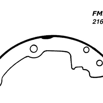 Centric® - Premium Rear Drum Brake Shoes