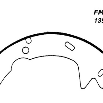 Centric® - Premium Rear Drum Brake Shoes