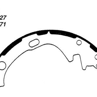 Centric® - Premium Rear Drum Brake Shoes
