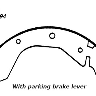 Centric® - Premium Drum Brake Shoes