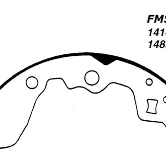 Centric® - Premium Rear Drum Brake Shoes