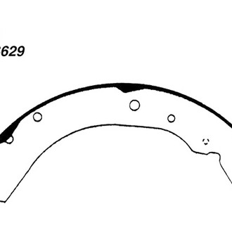 Centric® - Premium Rear Drum Brake Shoes