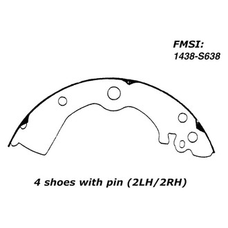 Centric® - Premium Drum Brake Shoes