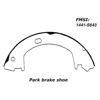 Centric® - Premium Parking Brake Shoes