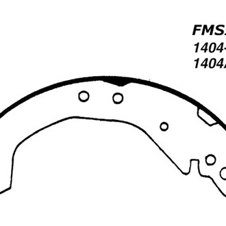 Centric® - Premium Rear Drum Brake Shoes