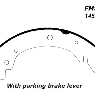 Centric® - Premium Rear Drum Brake Shoes