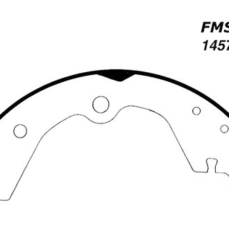 Centric® - Premium Rear Drum Brake Shoes