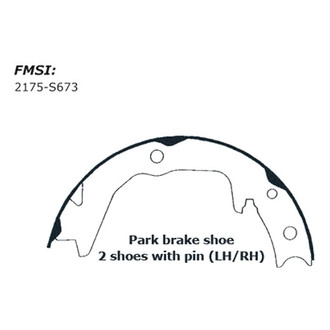 Centric® - Premium Parking Brake Shoes