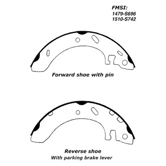 Centric® - Premium Drum Brake Shoes