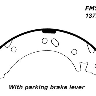 Centric® - Premium Rear Drum Brake Shoes