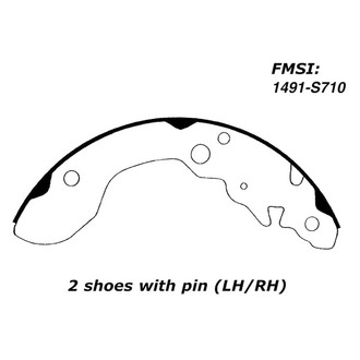 Centric® - Premium Drum Brake Shoes
