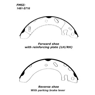 Centric® - Premium Drum Brake Shoes