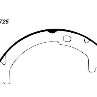 Centric® - Premium Rear Parking Brake Shoes