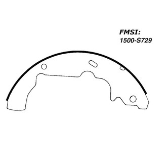 Centric® - Premium Rear Drum Brake Shoes
