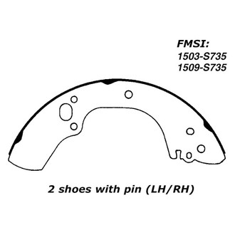 Centric® - Premium Drum Brake Shoes