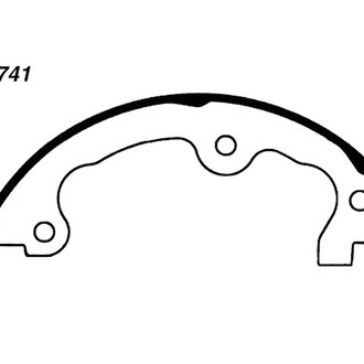 Centric® - Premium Rear Parking Brake Shoes