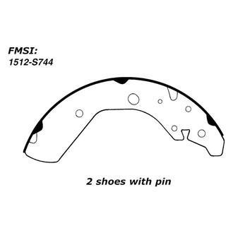 Centric® - Premium Drum Brake Shoes