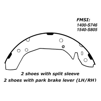 Centric® - Premium Drum Brake Shoes