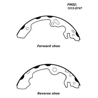 Centric® - Premium Rear Drum Brake Shoes