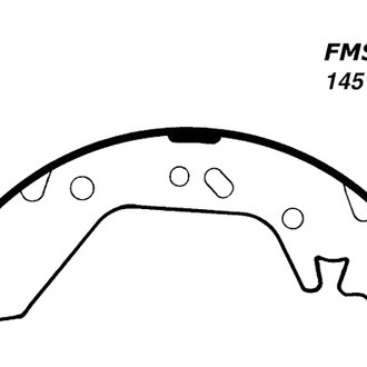 Centric® - Premium Rear Drum Brake Shoes