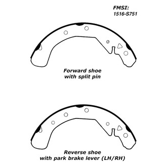 Centric® - Premium Drum Brake Shoes