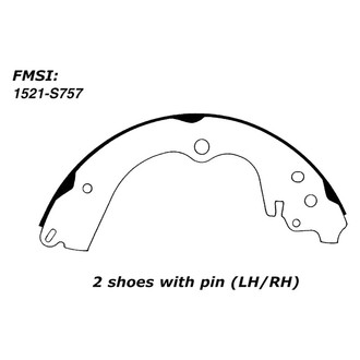 Centric® - Premium Drum Brake Shoes