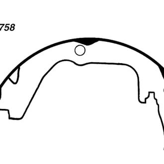 Centric® - Premium Parking Brake Shoes