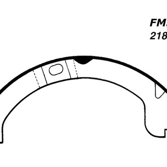 Centric® - Premium Parking Brake Shoes