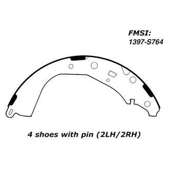 Centric® - Premium Drum Brake Shoes
