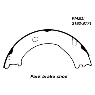 Centric® - Premium Rear Parking Brake Shoes