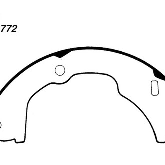 Centric® - Premium Rear Parking Brake Shoes