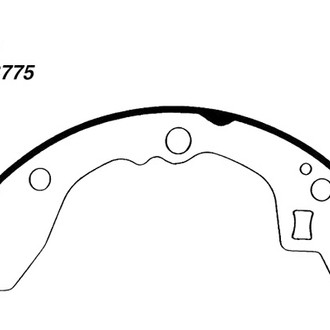 Centric® - Premium Rear Drum Brake Shoes
