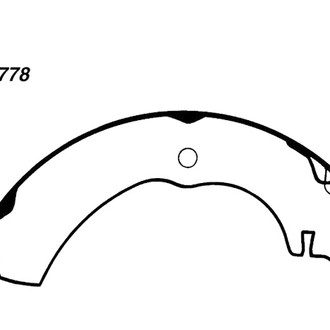 Centric® - Premium Rear Drum Brake Shoes