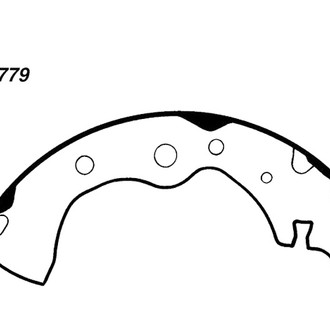 Centric® - Premium Rear Drum Brake Shoes