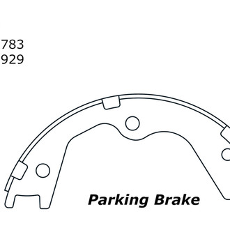 Centric® - Premium Parking Brake Shoes
