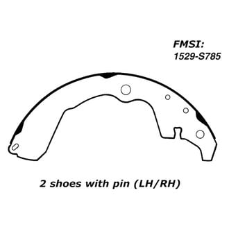 Centric® - Premium Drum Brake Shoes