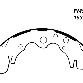 Centric® - Premium Rear Drum Brake Shoes