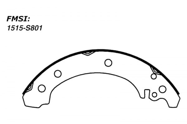 Centric® - Premium Rear Drum Brake Shoes