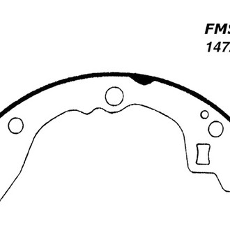 Centric® - Premium Rear Drum Brake Shoes