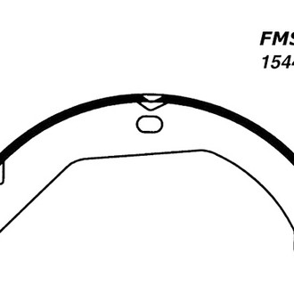 Centric® - Premium Rear Parking Brake Shoes