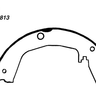Centric® - Premium Rear Parking Brake Shoes
