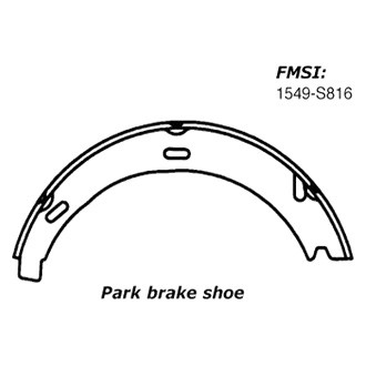 Centric® - Premium Parking Brake Shoes