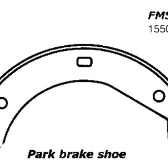 Centric® - Premium Parking Brake Shoes