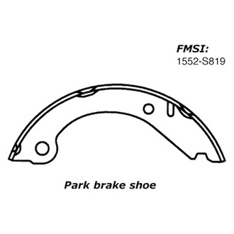 Centric® - Premium Parking Brake Shoes