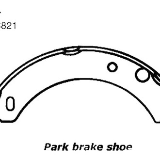 Centric® - Premium Rear Parking Brake Shoes