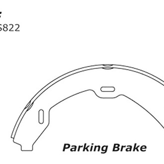 Centric® - Premium Rear Parking Brake Shoes