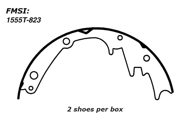 111.02280 Centric Parts Drum Brake Shoe P/N:111.02280 
