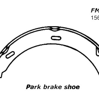 Centric® - Premium Rear Parking Brake Shoes